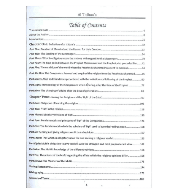 al i tibaa a and the principles of fiqh of the righteous predecessors