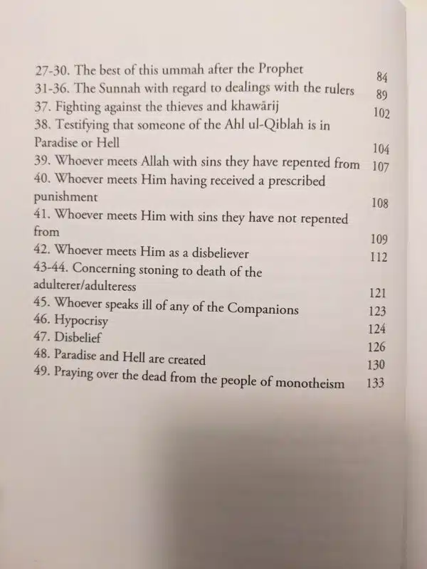 the explanation of usul as sunnah 2