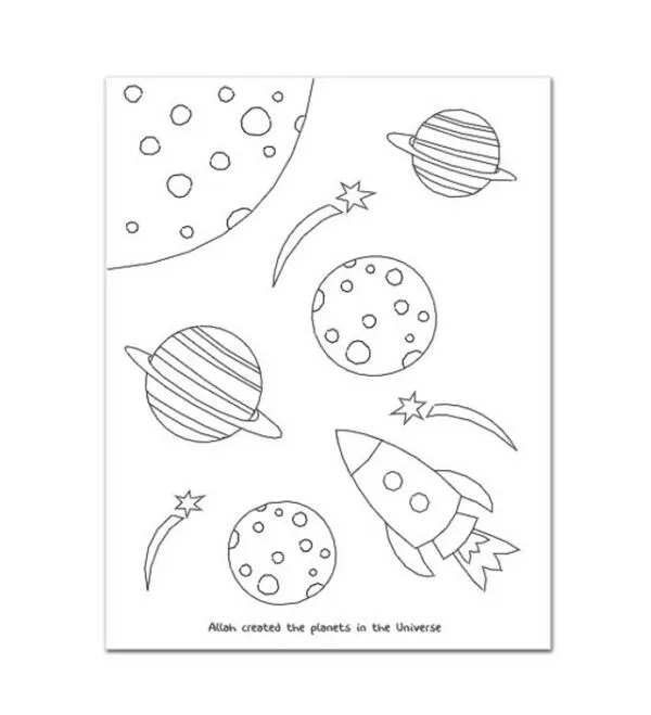 allah created everything colouring book