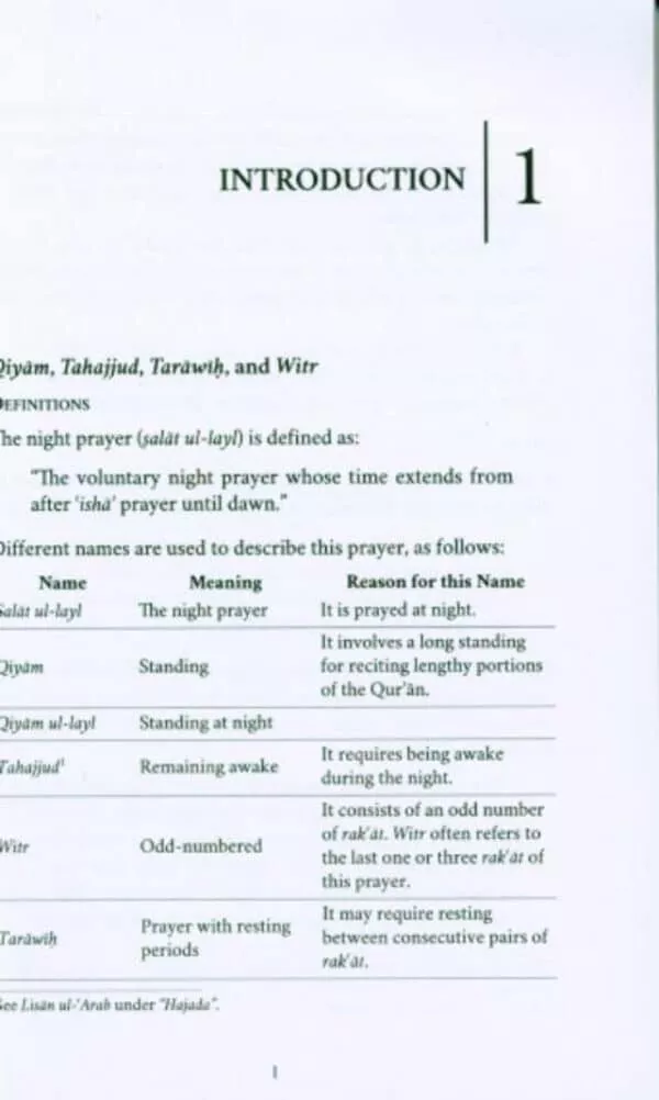 the night prayers qiyam tarawih